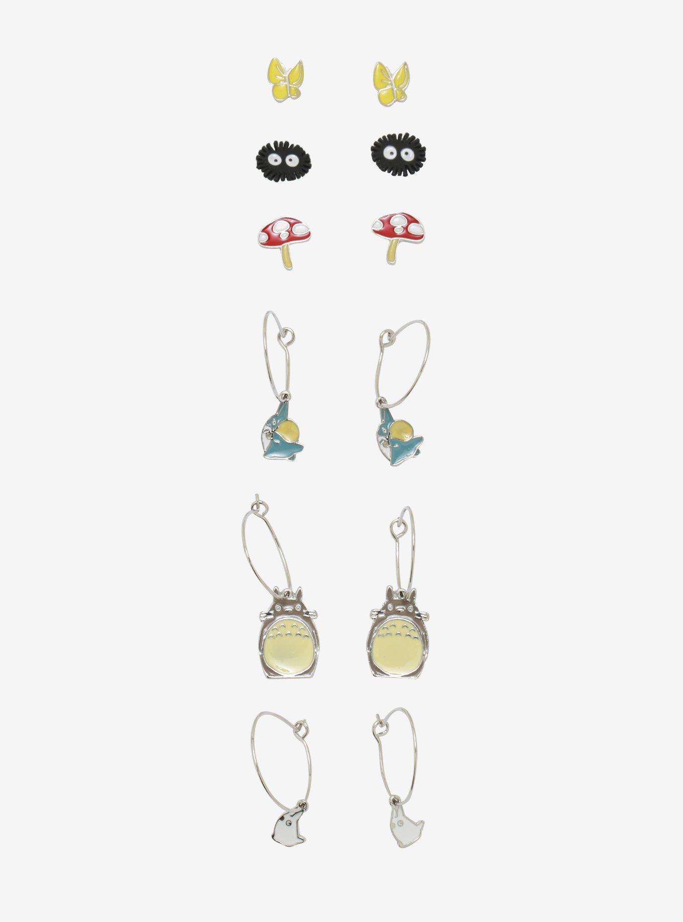 Studio Ghibli My Neighbor Totoro Enamel Earring Set, , hi-res