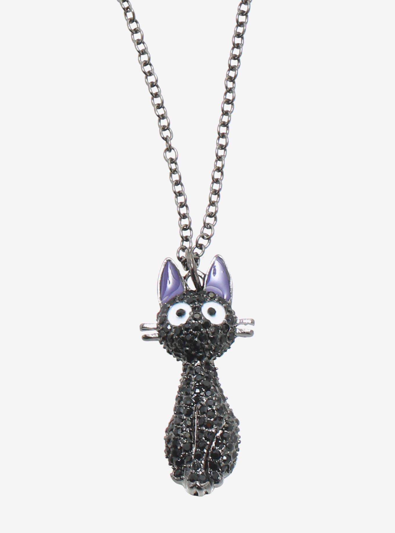 Studio Ghibli Kiki's Delivery Service Jiji Gem Necklace, , hi-res