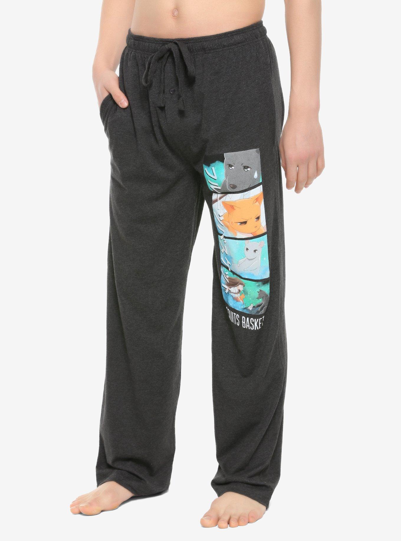 Fruits Basket Zodiac Form Pajama Pants, BLACK, hi-res