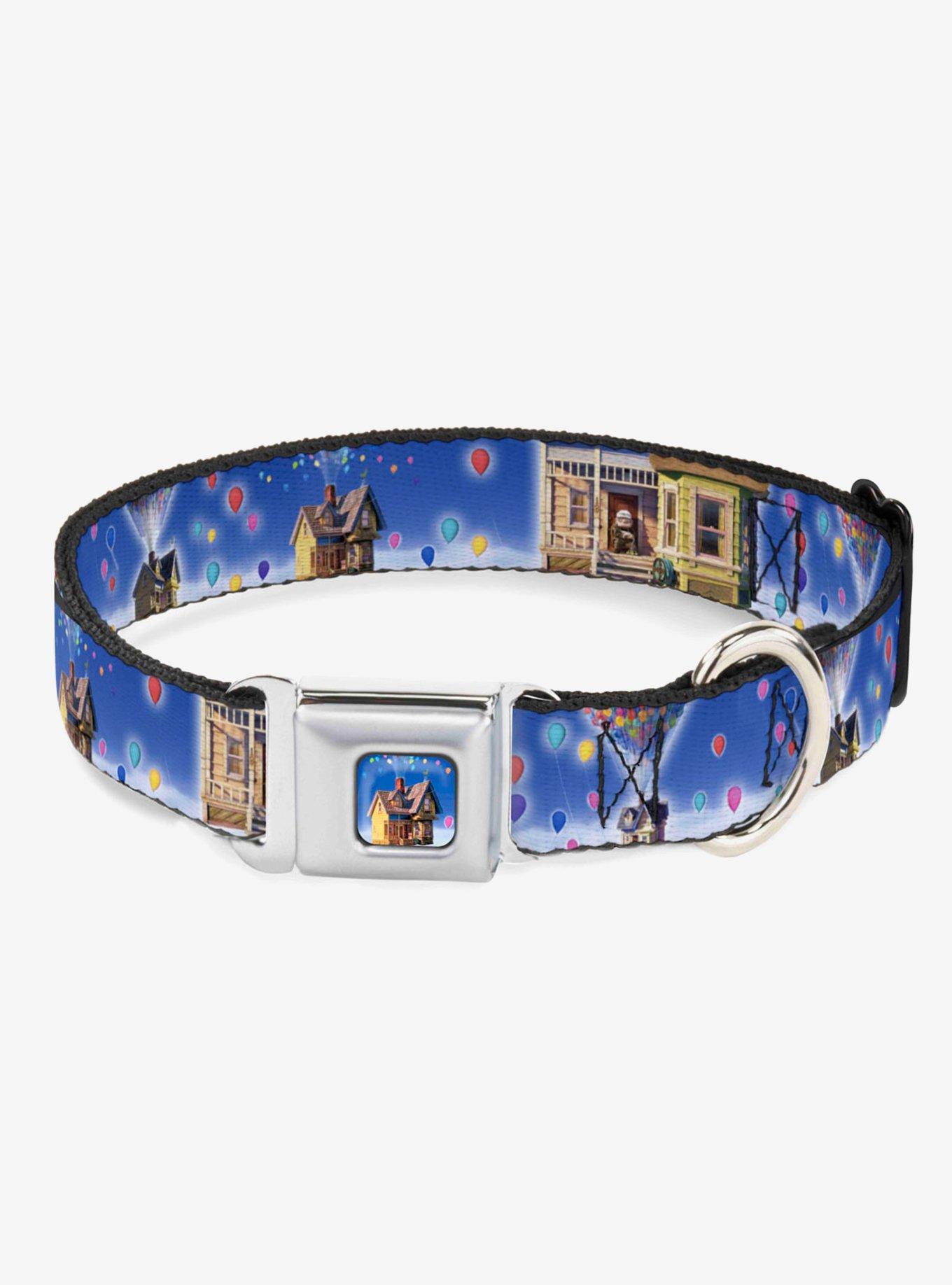 Disney Pixar Up Carl On Porch Flying House Balloons Dog Collar Seatbelt Buckle, , hi-res