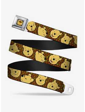 Disney Winnie The Pooh Expressions Honeycomb Youth Seatbelt Belt, , hi-res