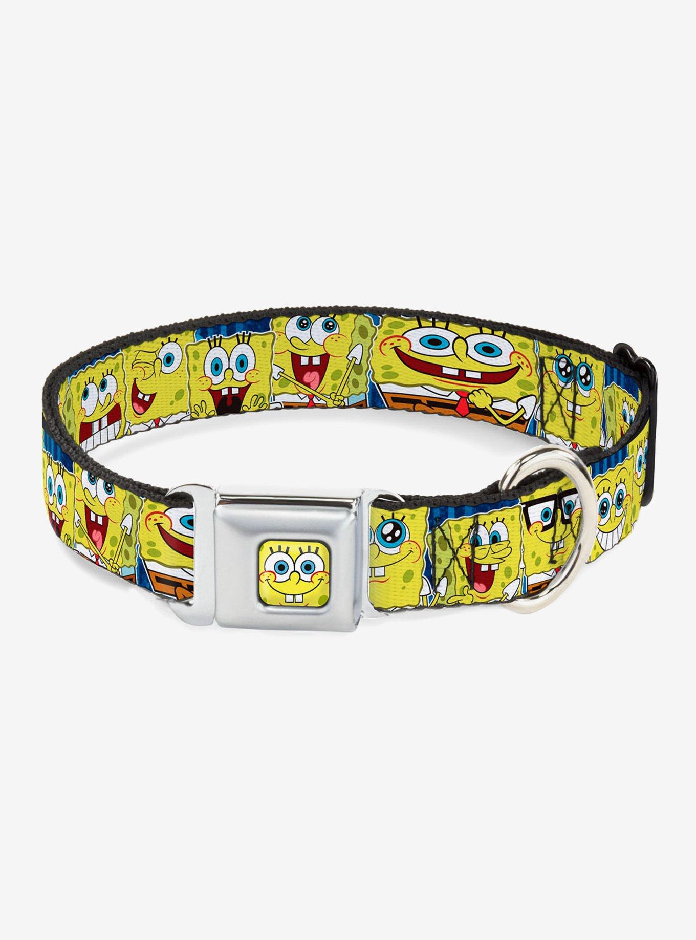 Spongebob Squarepants Expressions Dog Collar Seatbelt Buckle | BoxLunch