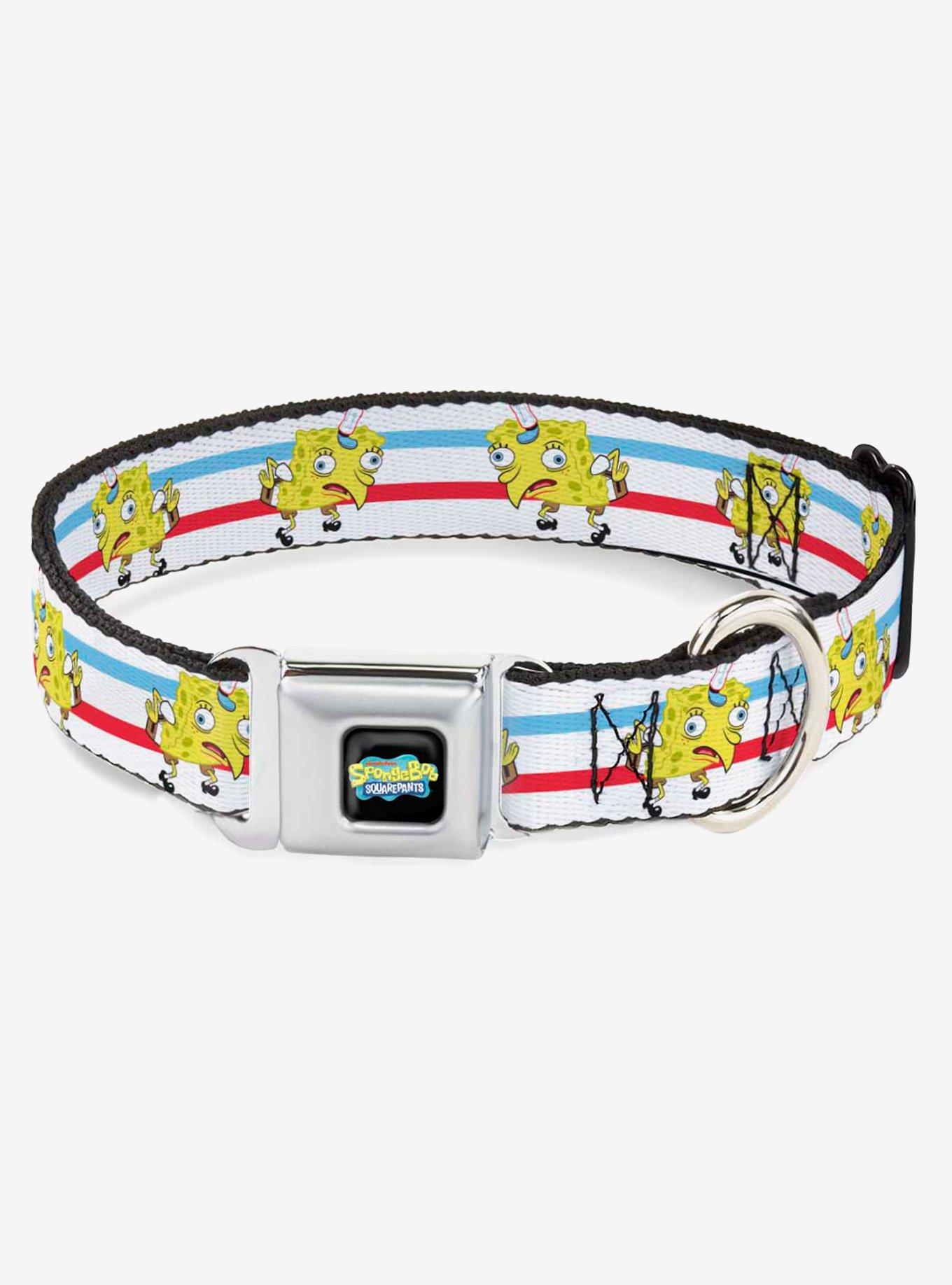 Spongebob Squarepants Mocking Pose Dog Collar Seatbelt Buckle, , hi-res