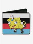 Spongebob Squarepants Mocking Pose Striped Bi-Fold Wallet, , hi-res