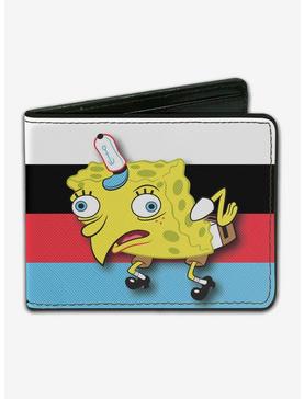 Spongebob Squarepants Mocking Pose Striped Bi-Fold Wallet, , hi-res
