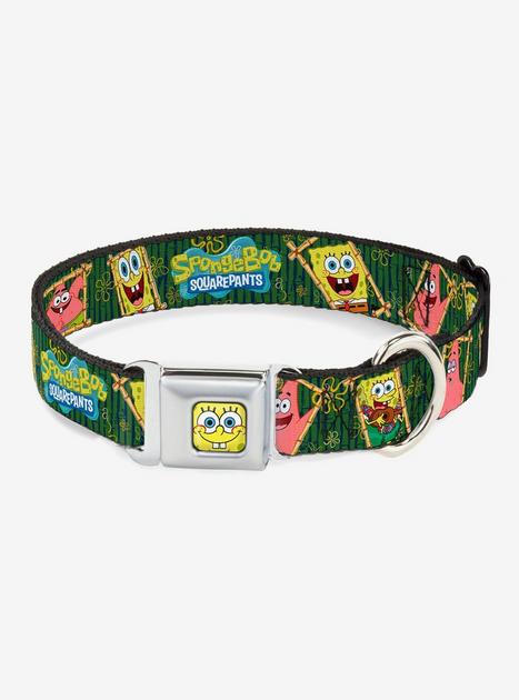 Spongebob Squarepants Patrick Starfish Bamboo Frames Logo Dog Collar ...