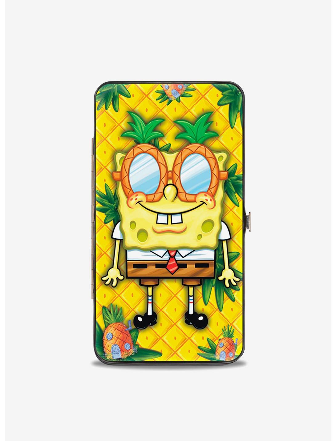 Spongebob Squarepants Pineapple Eyes Patrick Starfish Pose Pineapple Hinge Wallet, , hi-res
