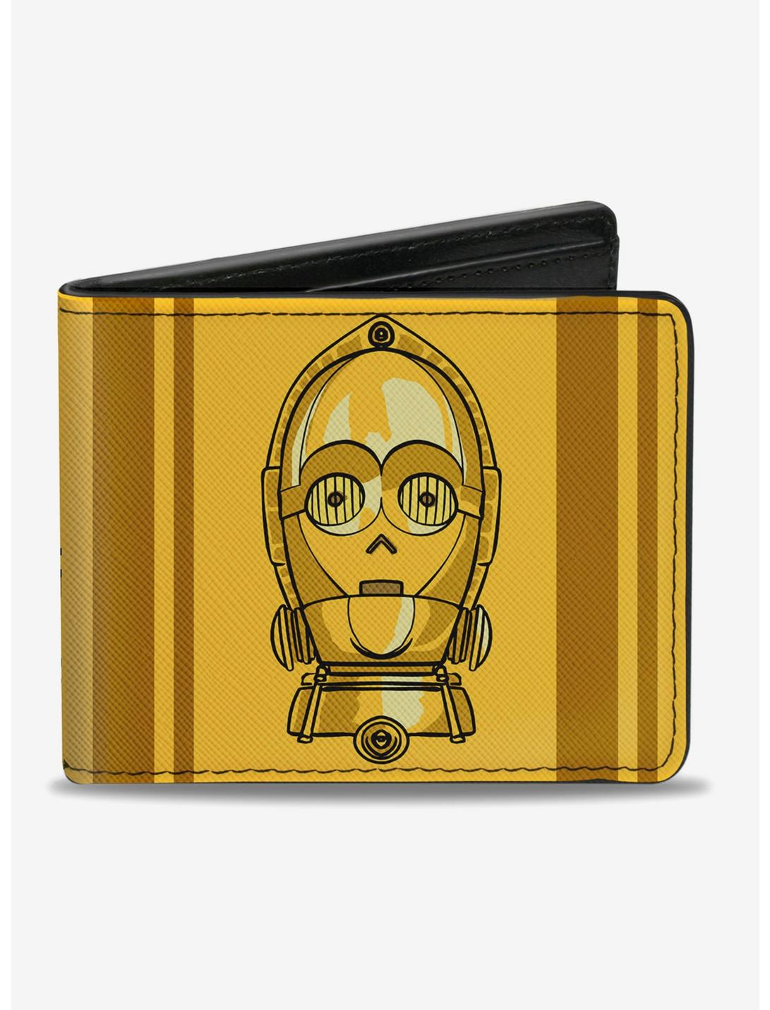 Star Wars C-3PO Face Wires Bounding Bi-Fold Wallet, , hi-res
