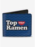 Top Ramen Noodle Wave Blue Black White Bi-Fold Wallet, , hi-res