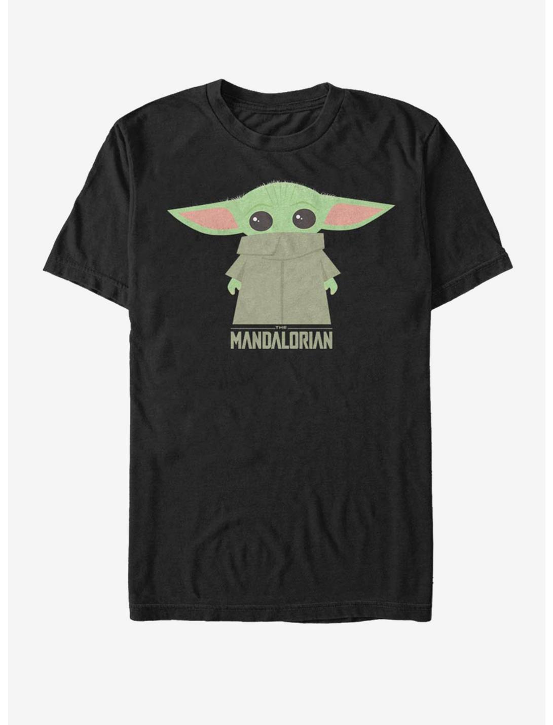 Star Wars The Mandalorian The Child Covered Face T-Shirt, BLACK, hi-res