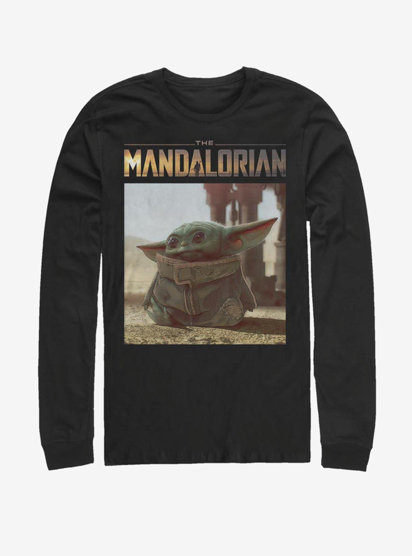 Star Wars The Mandalorian The Child All Smiles Long-Sleeve T-Shirt, BLACK, hi-res