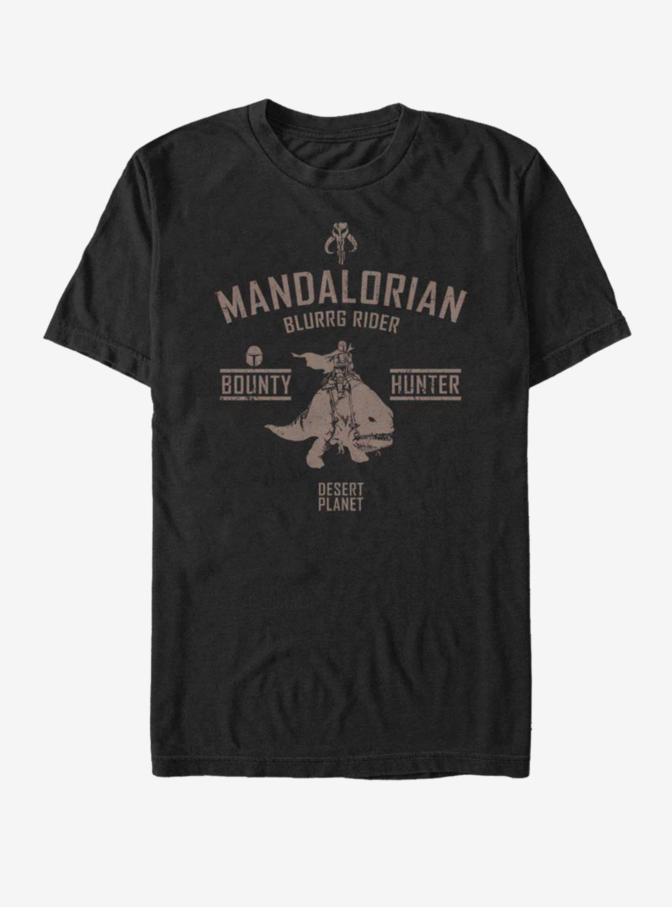 Star Wars The Mandalorian Blurrg Rider T-Shirt, BLACK, hi-res