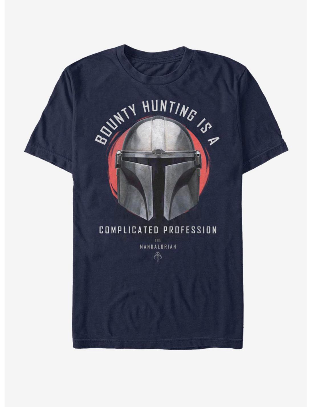 Star Wars The Mandalorian Bounty Hunting T-Shirt, NAVY, hi-res