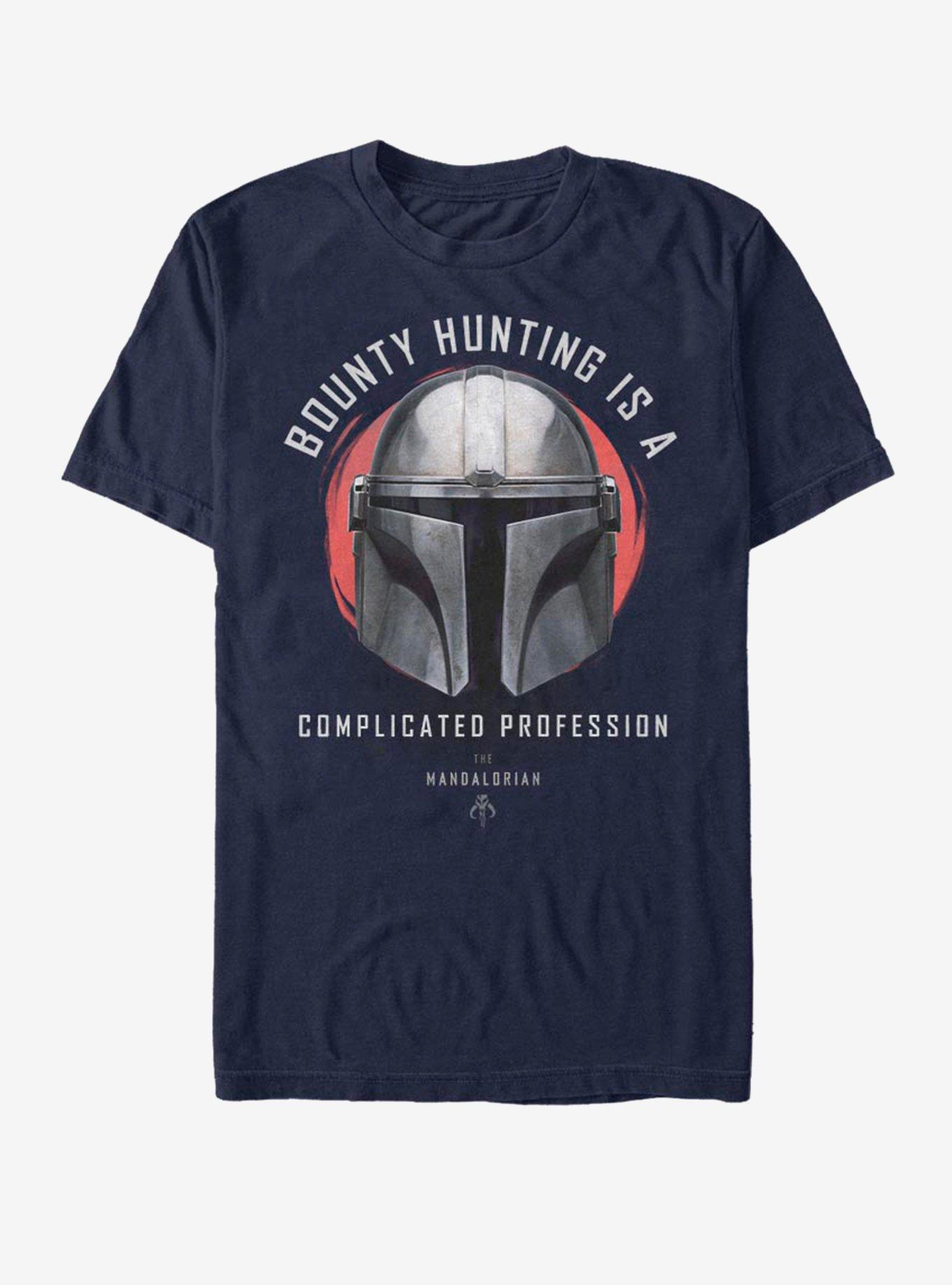 Star Wars The Mandalorian Bounty Hunting T-Shirt, NAVY, hi-res