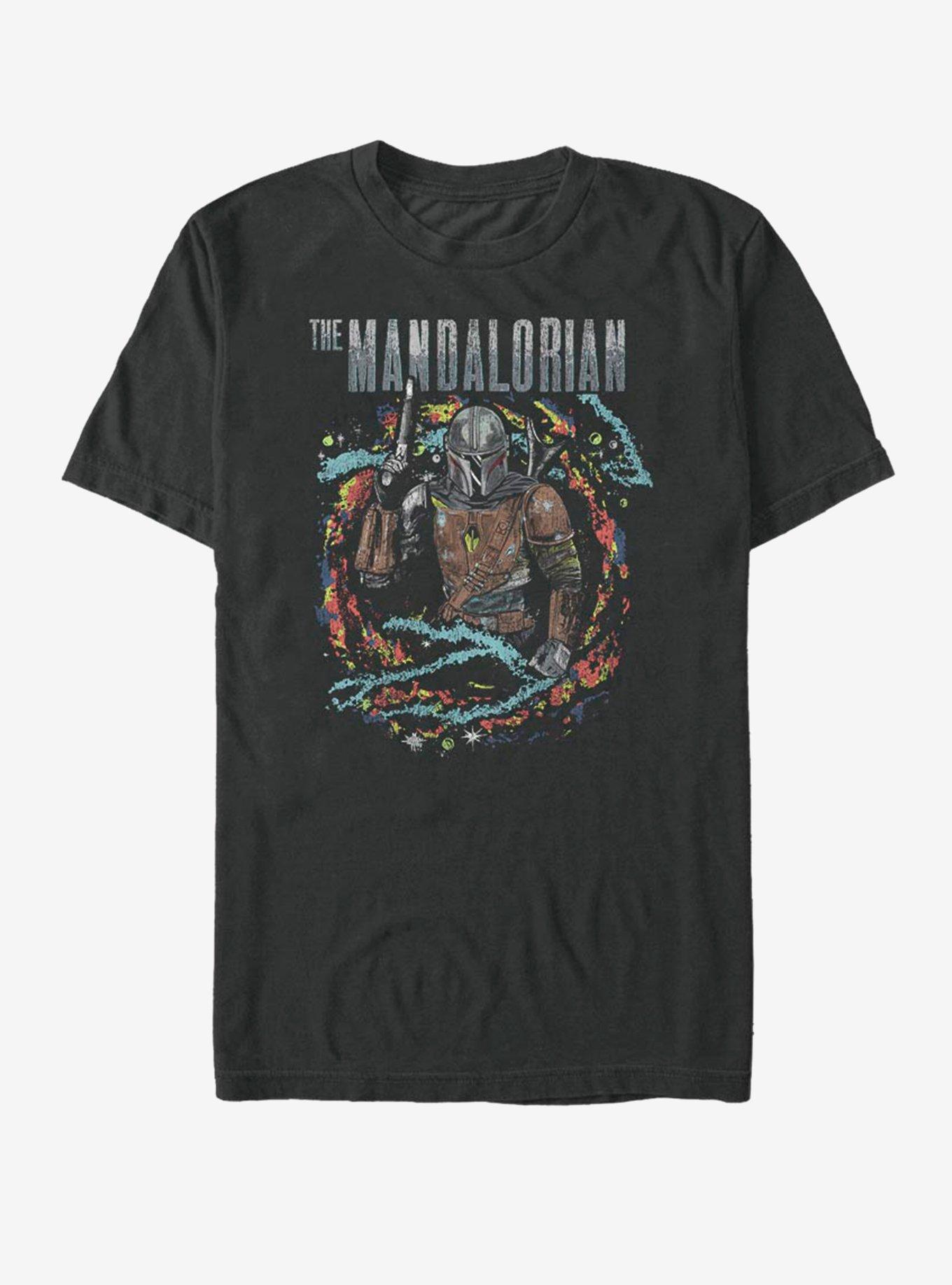 Star Wars The Mandalorian Brutal Surroundings T-Shirt, BLACK, hi-res