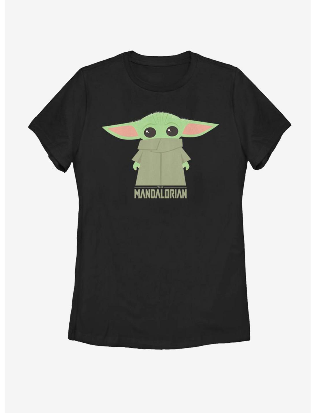 Star Wars The Mandalorian The Child Covered Face Womens T-Shirt, BLACK, hi-res
