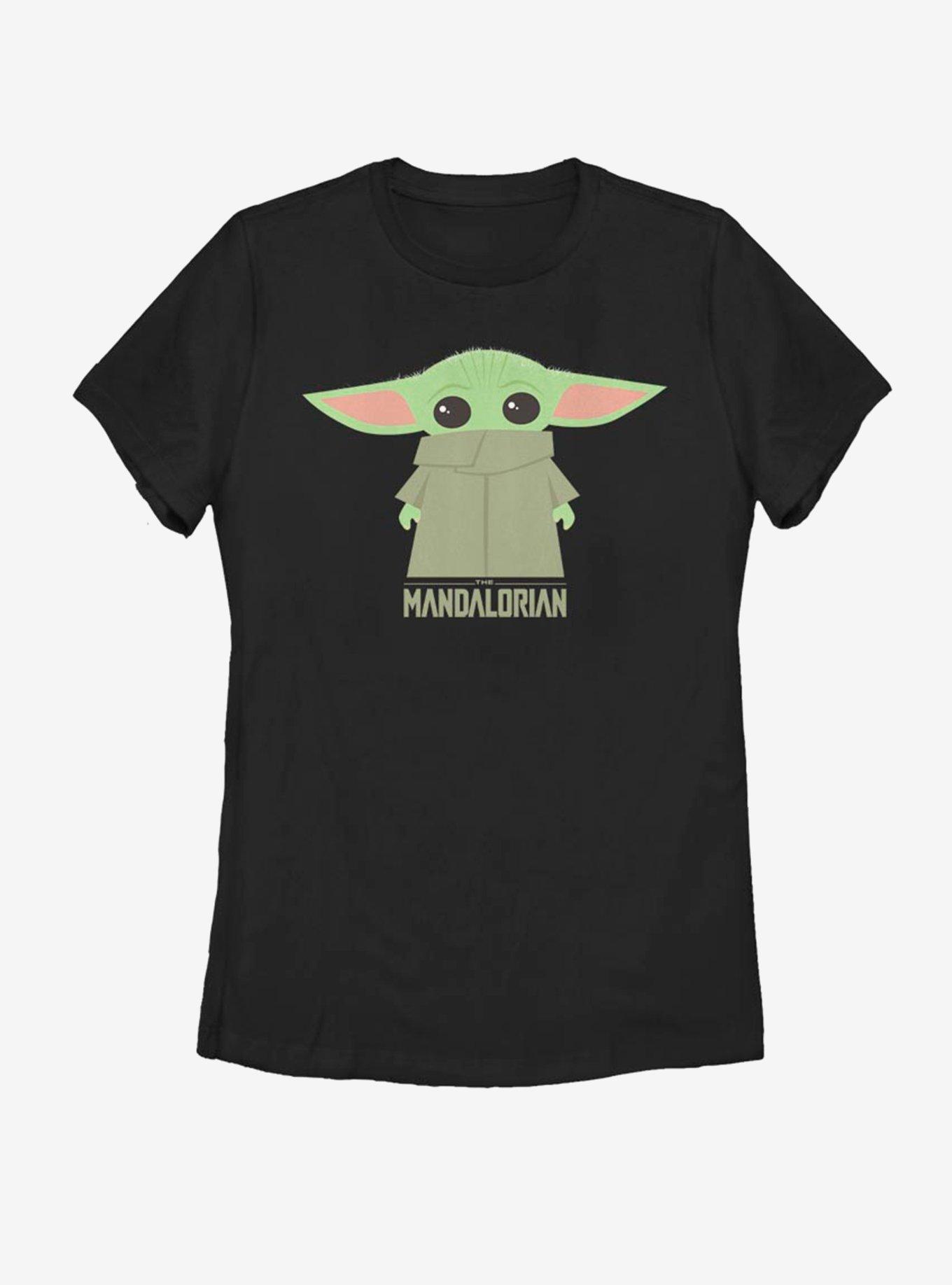 Star Wars The Mandalorian The Child Covered Face Womens T-Shirt, BLACK, hi-res