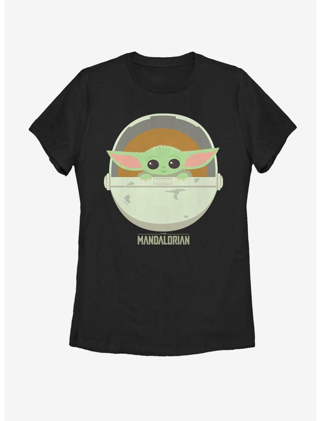 Star Wars The Mandalorian The Child Cute Bassinet Womens T-Shirt, BLACK, hi-res