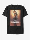 Star Wars The Mandalorian Cara Poster T-Shirt, BLACK, hi-res