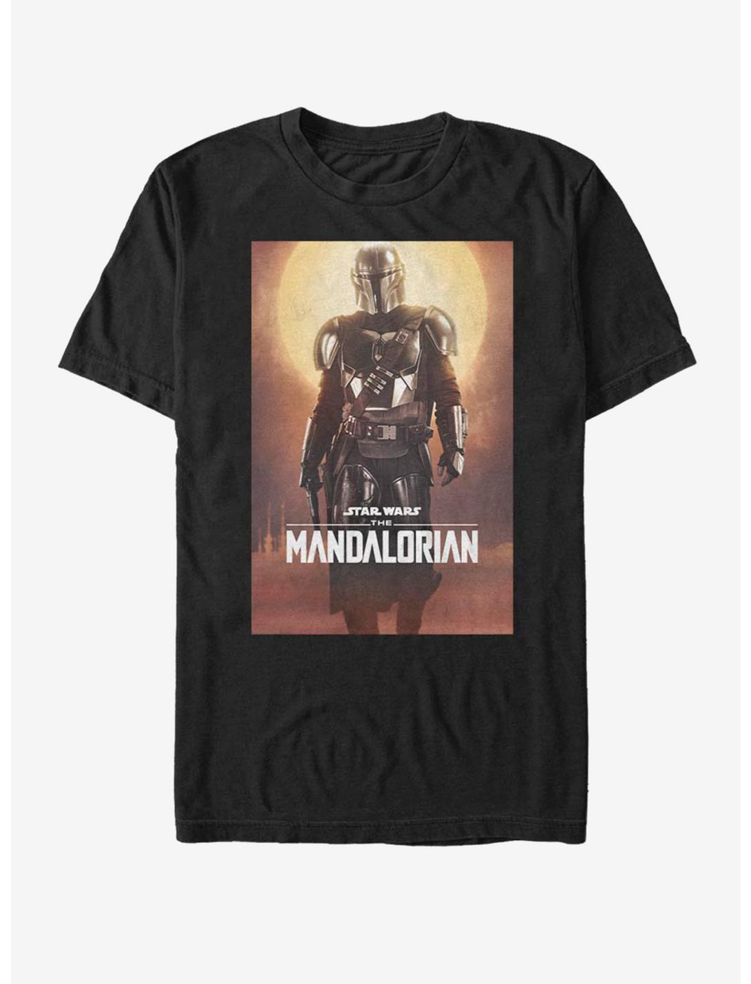 Star Wars The Mandalorian Main Poster T-Shirt, BLACK, hi-res