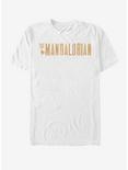Plus Size Star Wars The Mandalorian Gold Simplistic Logo T-Shirt, WHITE, hi-res