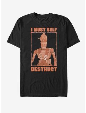 Star Wars The Mandalorian IG-11 Must Self Destruct T-Shirt, , hi-res