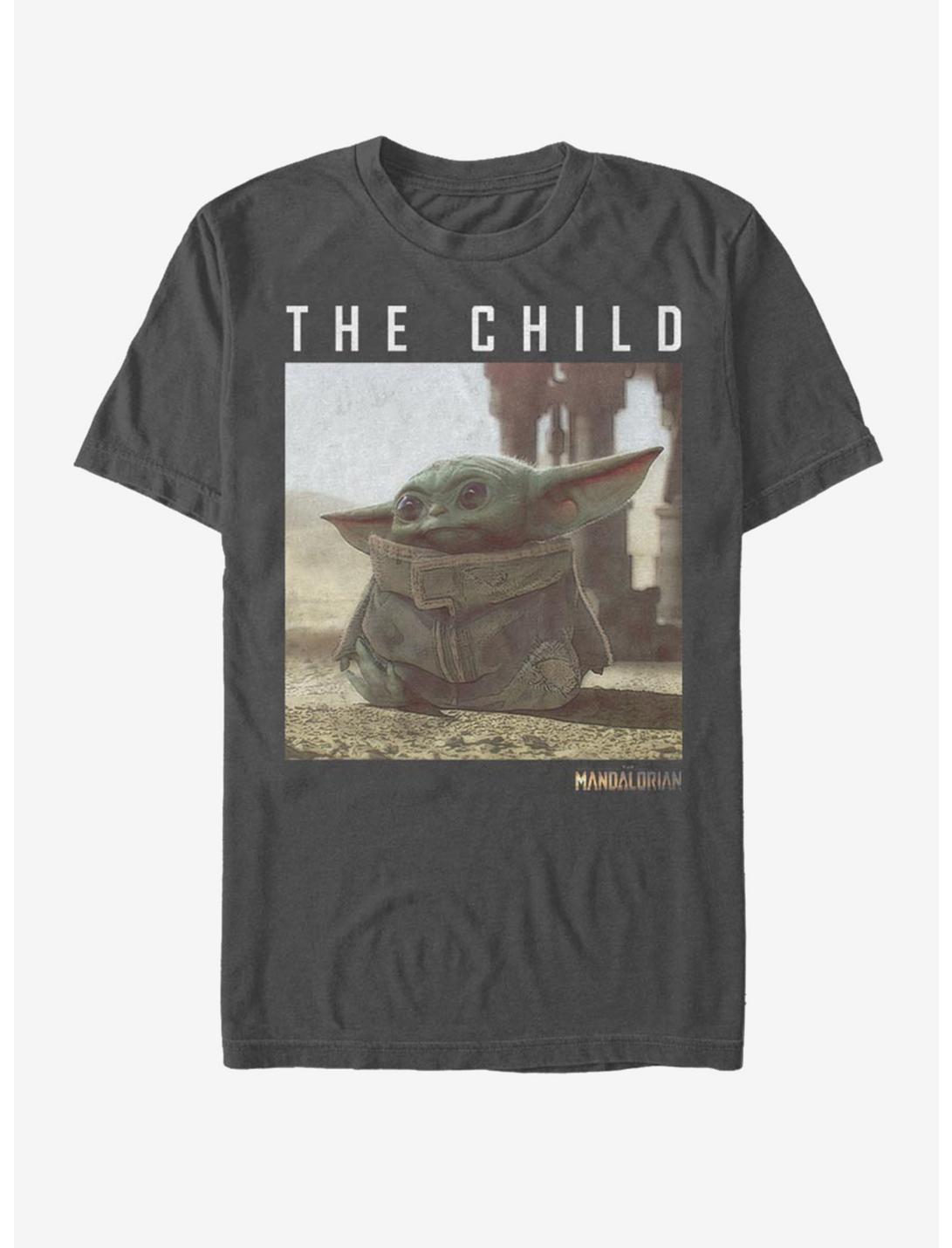 Star Wars The Mandalorian The Child Green Child T-Shirt, CHARCOAL, hi-res