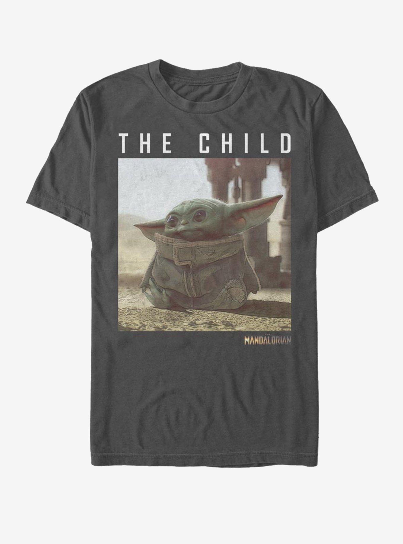 Star Wars The Mandalorian The Child Green Child T-Shirt, CHARCOAL, hi-res