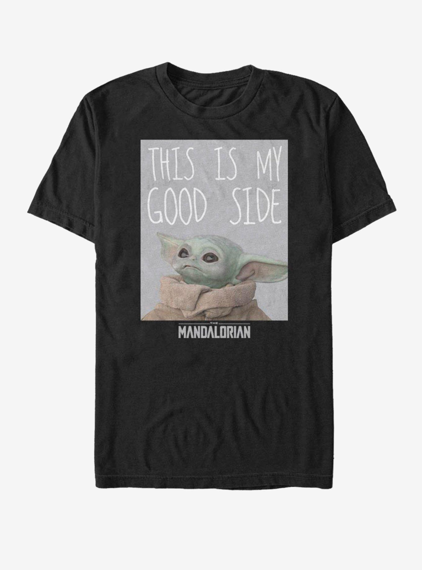 Star Wars The Mandalorian The Child My Good Side T-Shirt, BLACK, hi-res