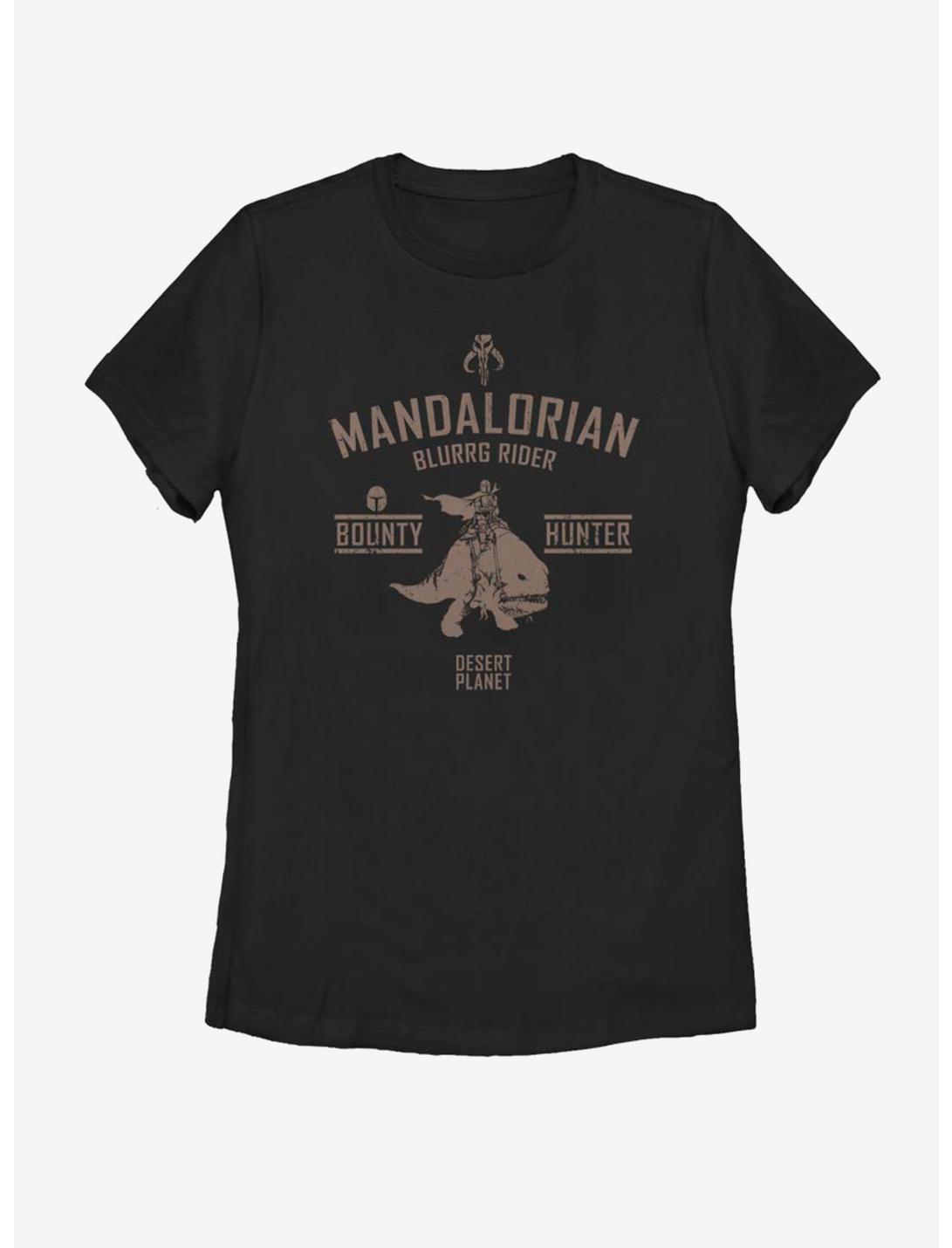 Star Wars The Mandalorian Blurrg Rider Womens T-Shirt, BLACK, hi-res