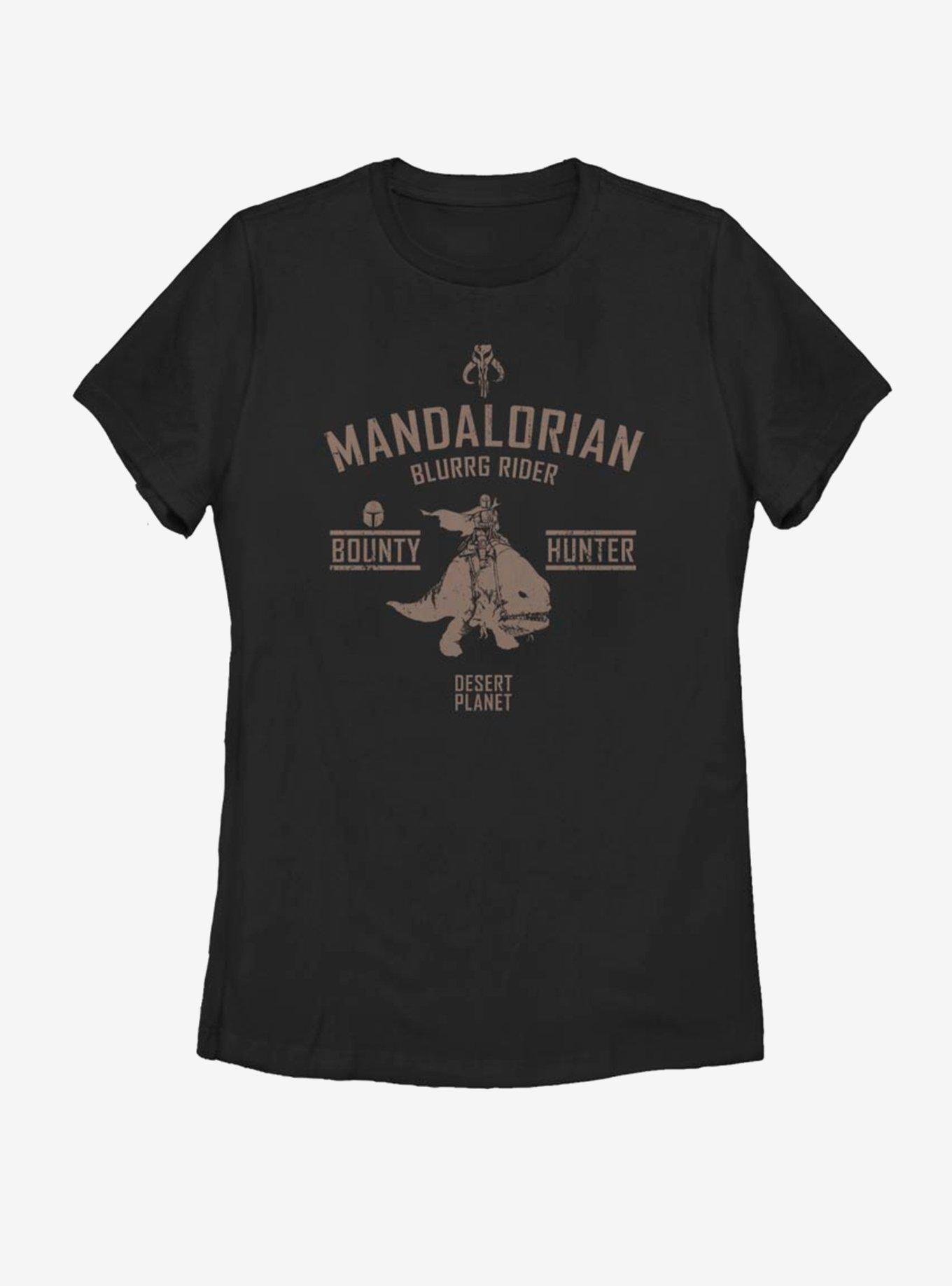 Star Wars The Mandalorian Blurrg Rider Womens T-Shirt, BLACK, hi-res