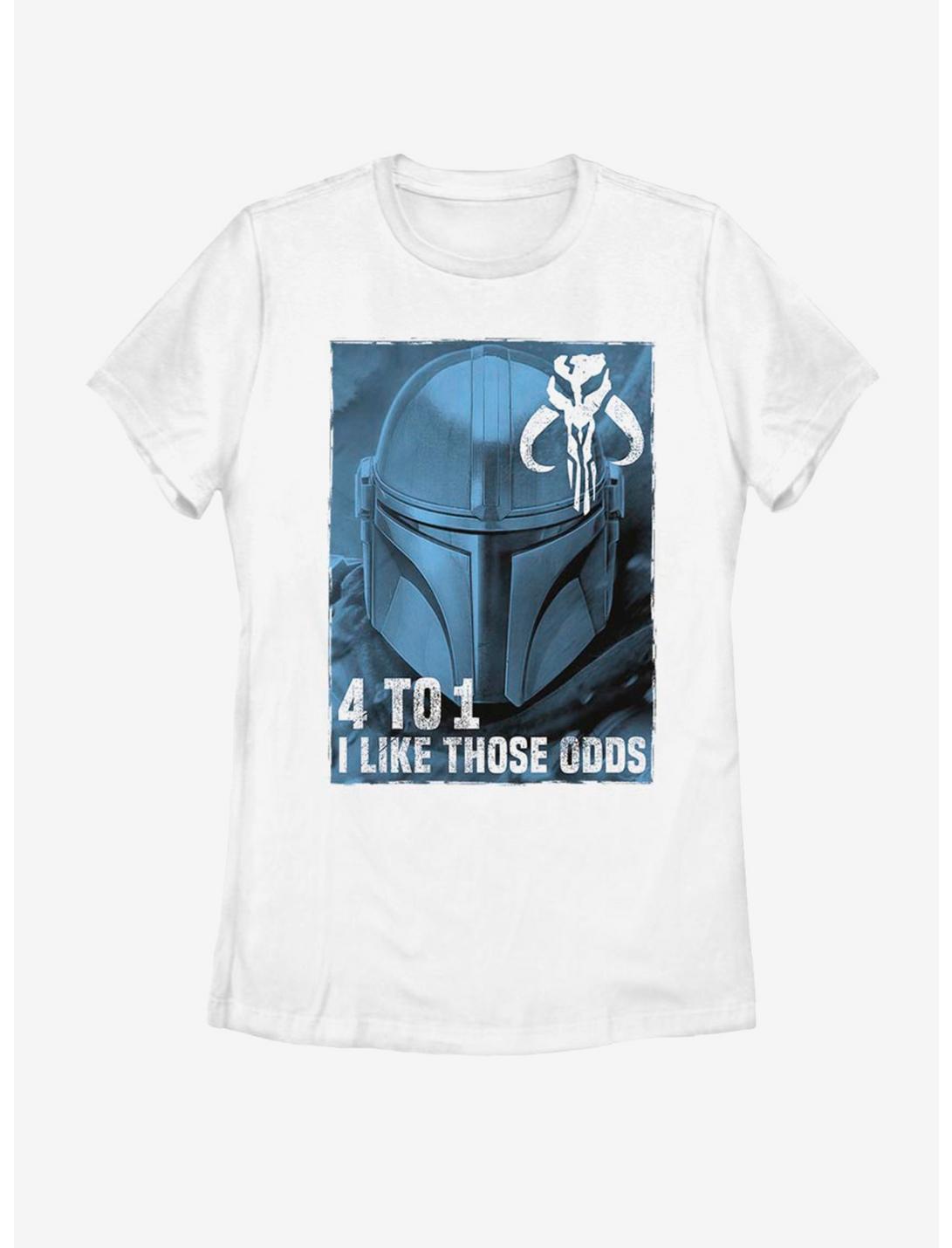 Star Wars The Mandalorian Good Odds Womens T-Shirt, WHITE, hi-res