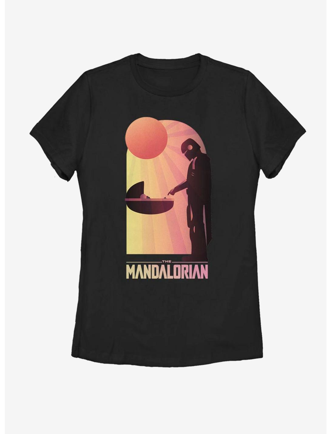 Star Wars The Mandalorian The Child A Warm Meeting Womens T-Shirt, BLACK, hi-res