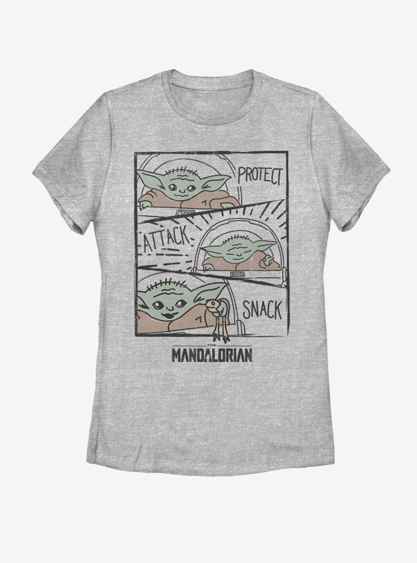 Star Wars The Mandalorian The Child Doodle Panels Womens T-Shirt, , hi-res