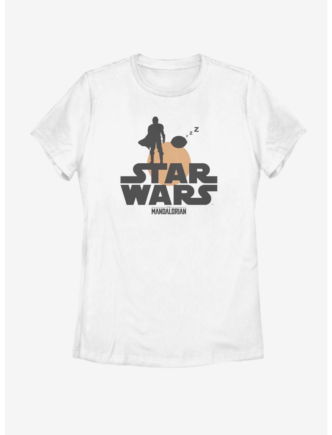 Star Wars The Mandalorian The Child Duo Silhouette Womens T-Shirt, WHITE, hi-res