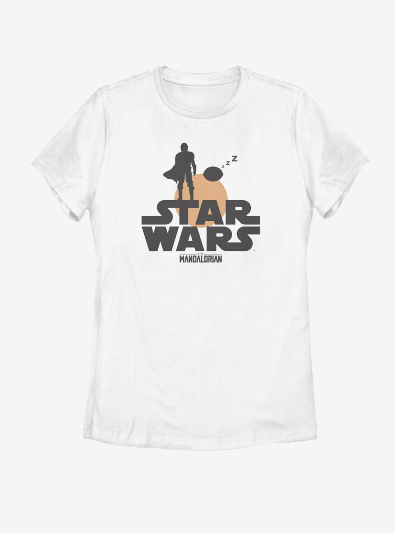 Star Wars The Mandalorian The Child Duo Silhouette Womens T-Shirt, WHITE, hi-res
