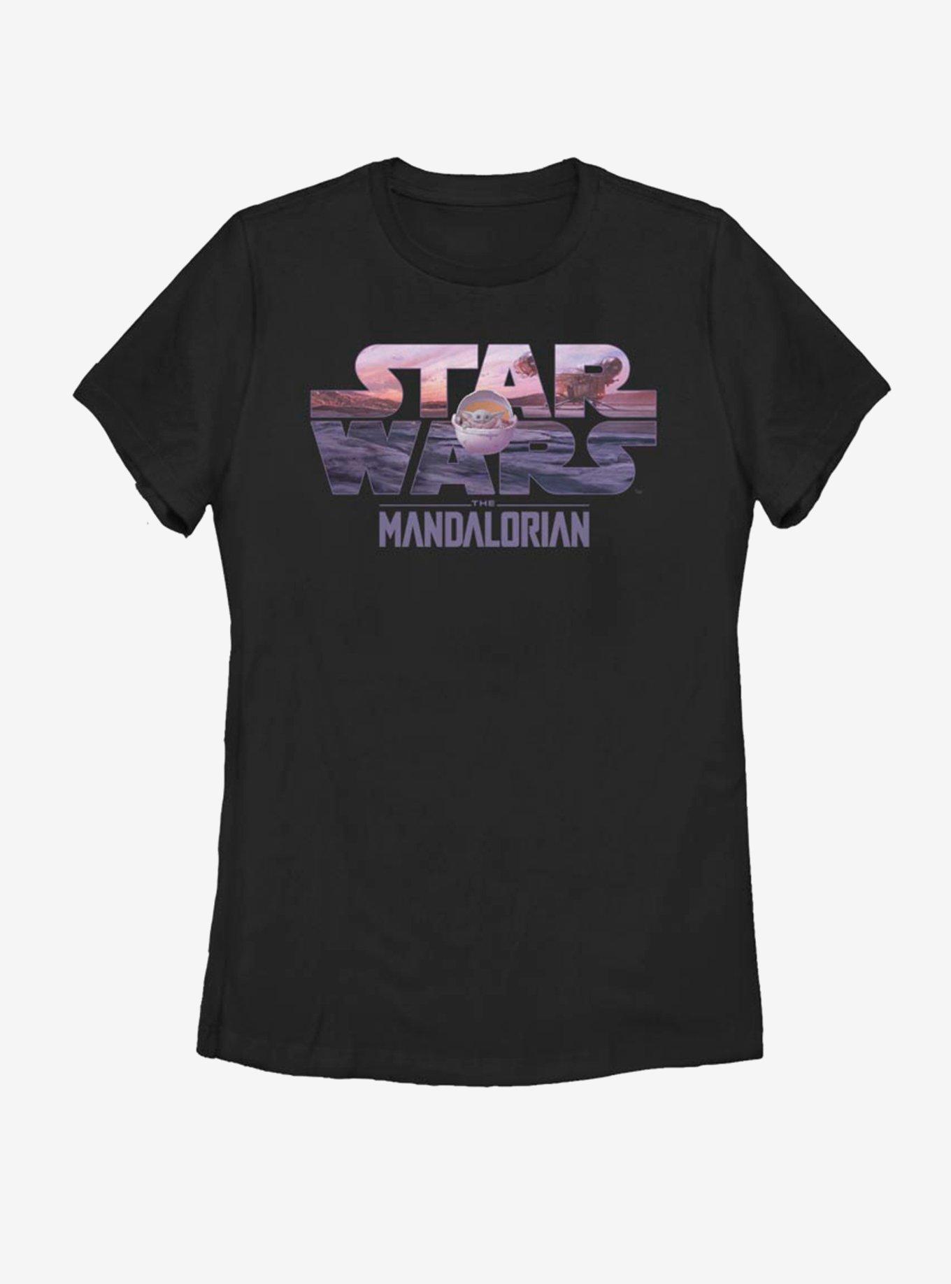 Star Wars The Mandalorian The Child Logo Fill Womens T-Shirt, , hi-res