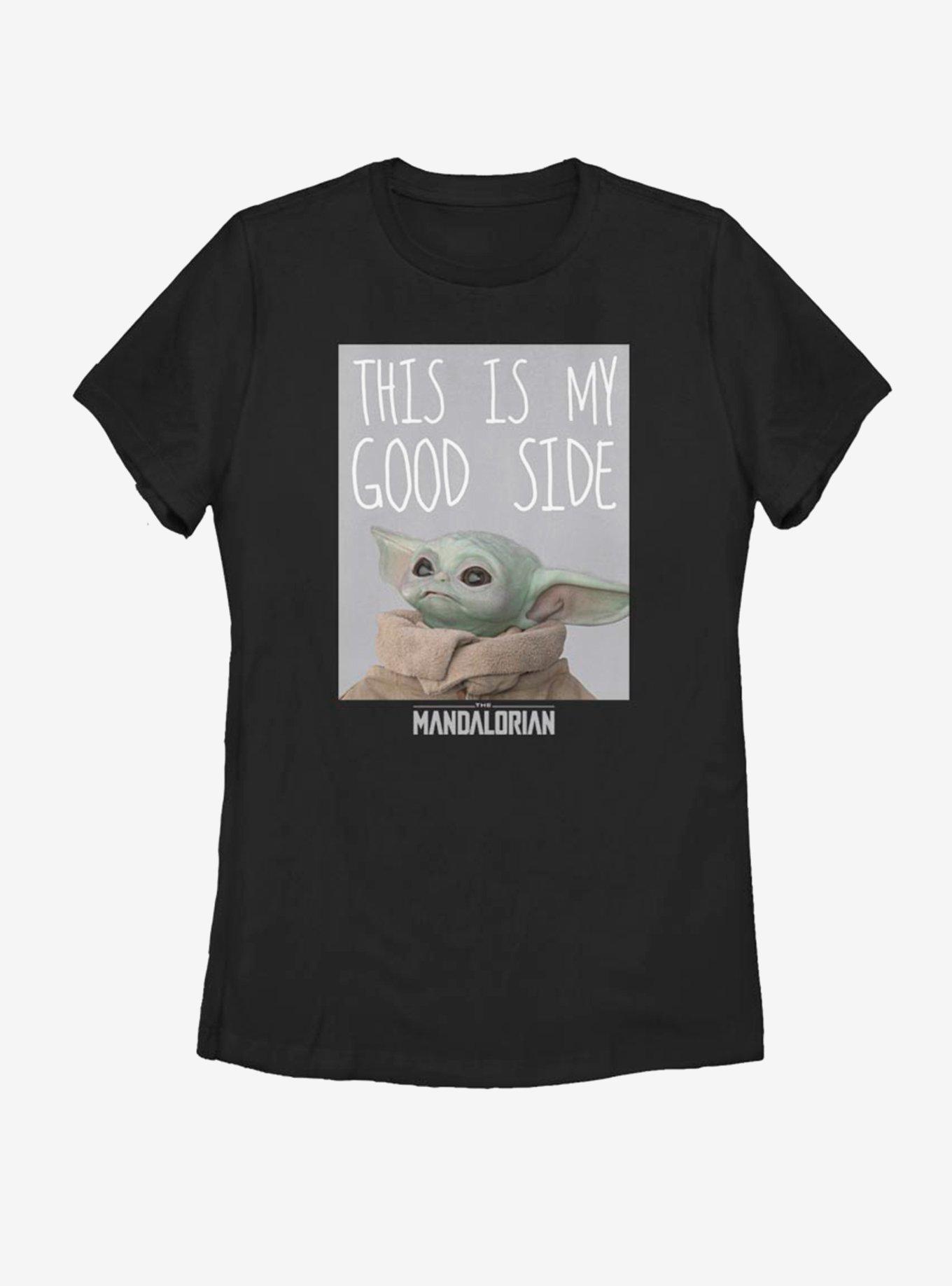 Star Wars The Mandalorian The Child My Good Side Womens T-Shirt, BLACK, hi-res