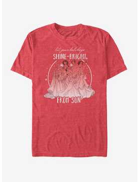 Disney Princesses Shine Bright Son Holiday T-Shirt, , hi-res