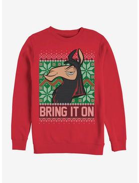 Plus Size Disney Emperors New Groove Bring It Ugly Christmas Crew Sweatshirt, , hi-res