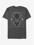 Marvel Black Panther Ugly Christmas Sweater Mask T-Shirt, , hi-res