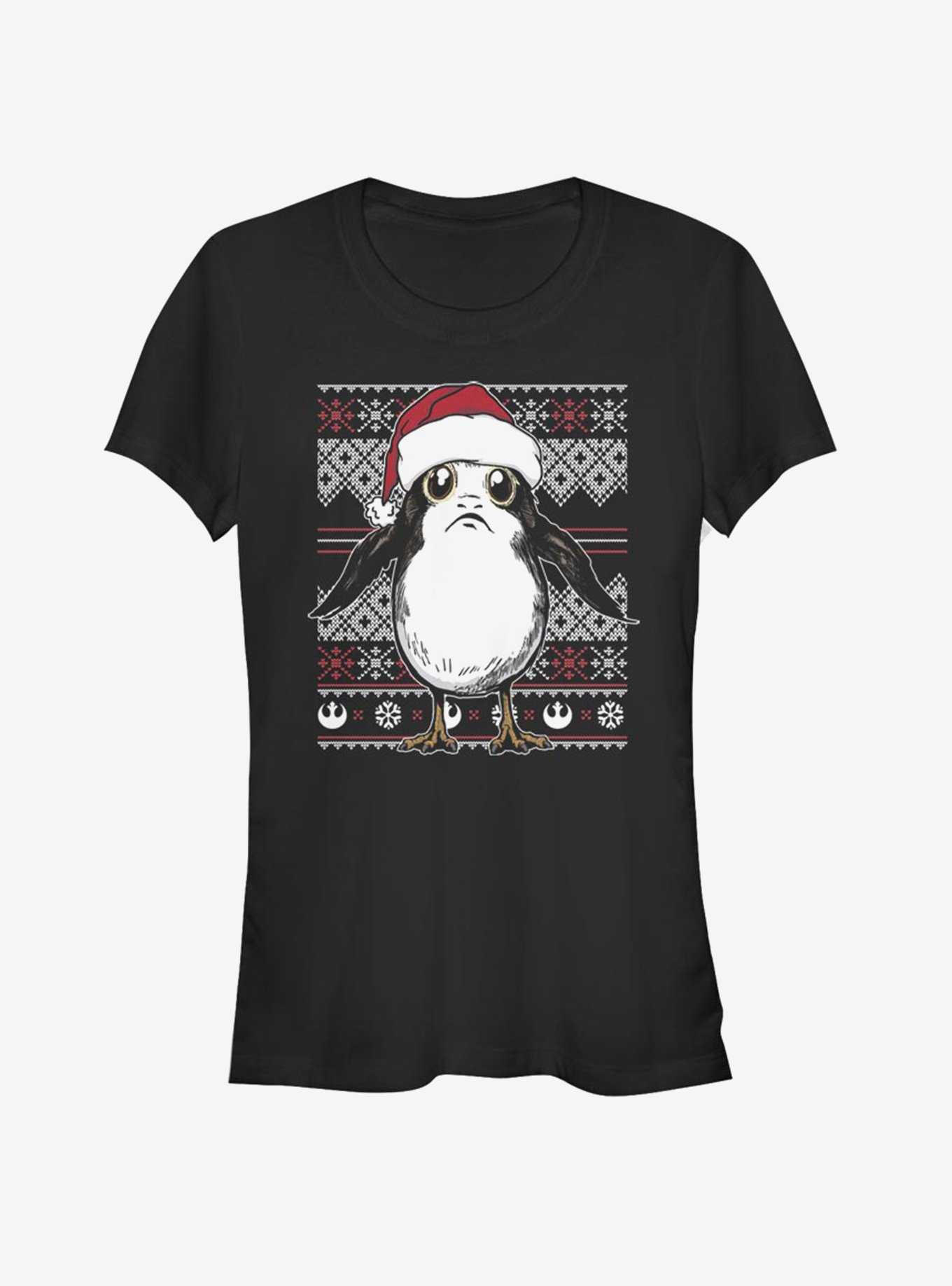 Star Wars Santa Porg Ugly Christmas Girls T-Shirt, , hi-res