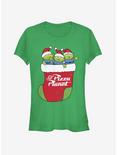 Disney Toy Story Pizza Planet Alien Christmas Stocking Girls T-Shirt, KELLY, hi-res