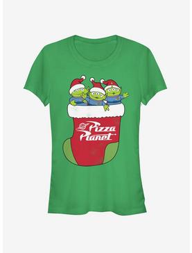 Disney Toy Story Pizza Planet Alien Christmas Stocking Girls T-Shirt, , hi-res