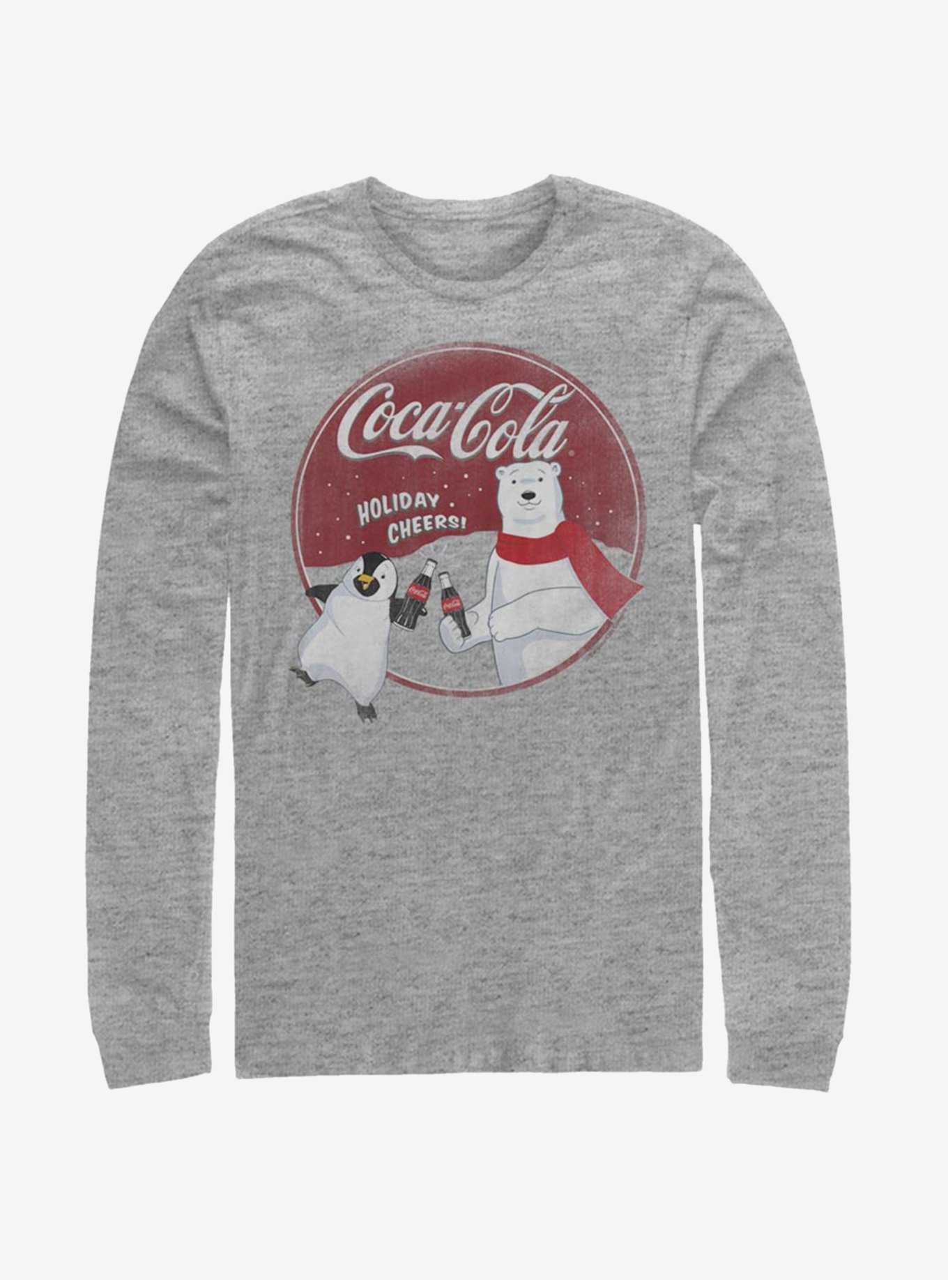 Coke Holiday Cheers Bear Penguin Long-Sleeve T-Shirt , , hi-res
