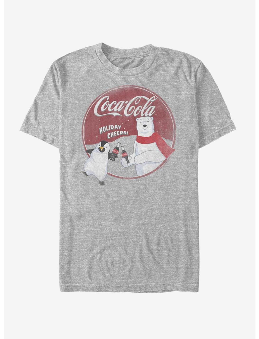 Coke Holiday Cheers Bear Penguin T-Shirt, ATH HTR, hi-res