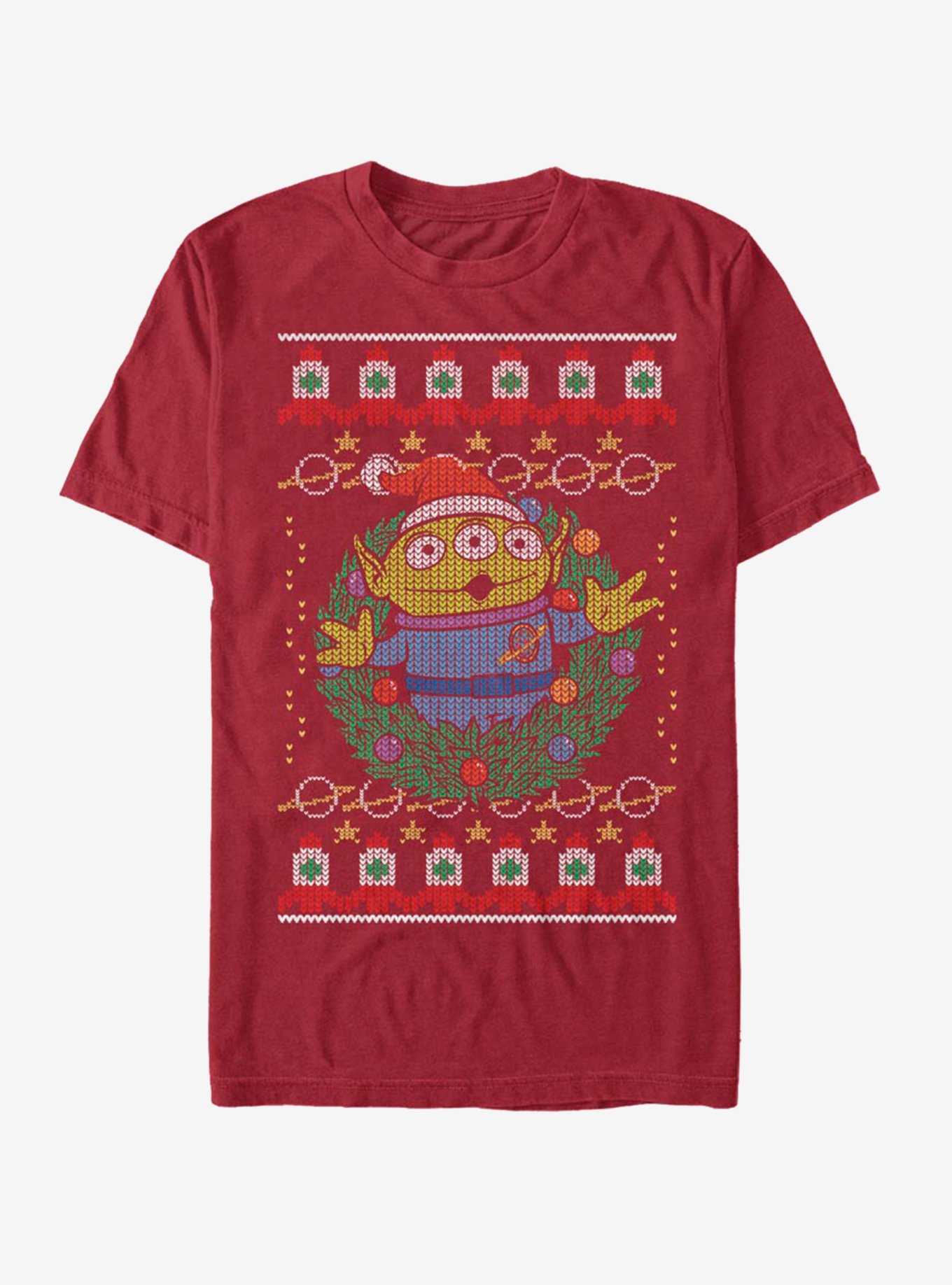 Disney Toy Story Santa Alien Ugly Christmas T-Shirt, , hi-res
