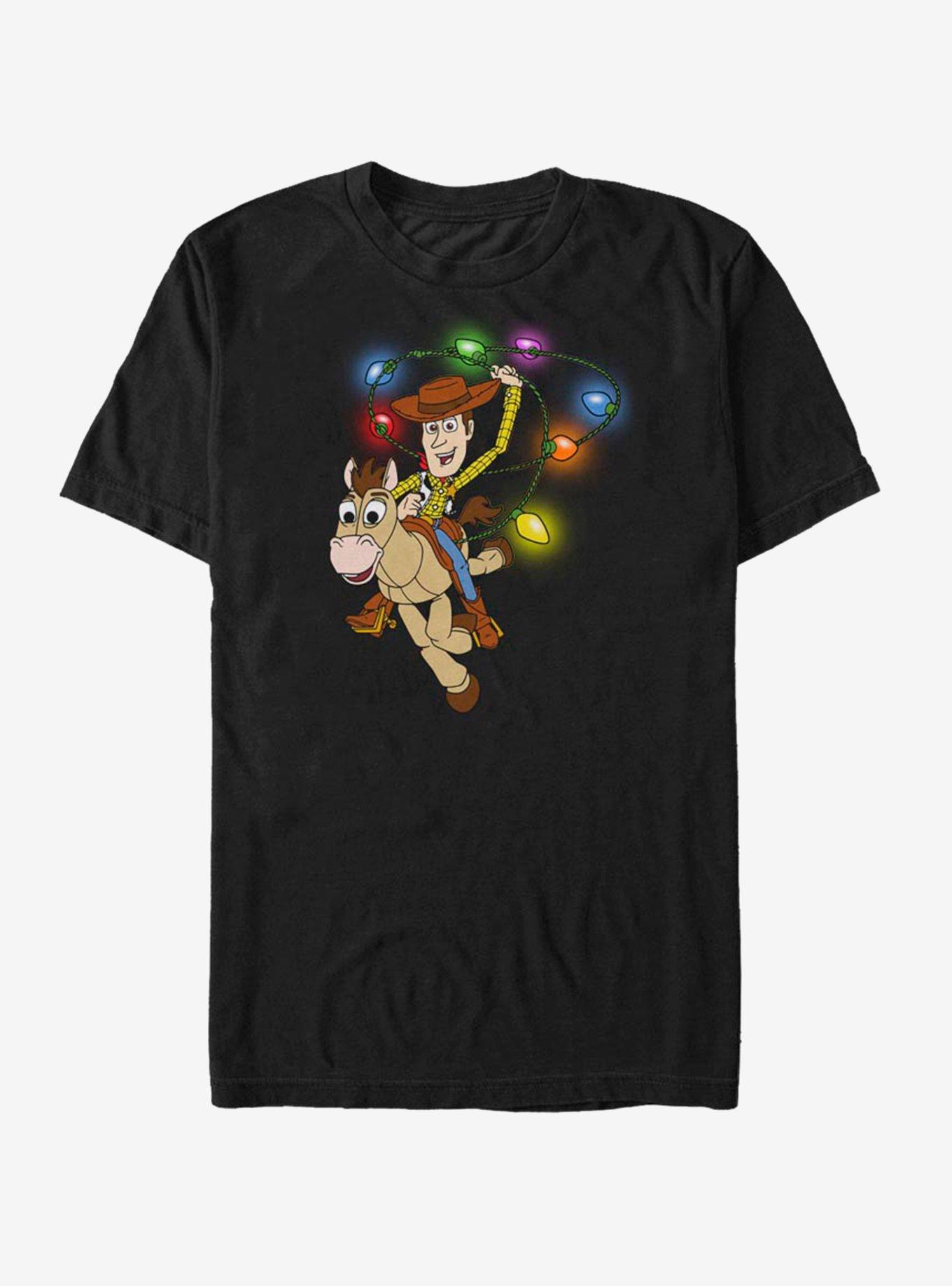 Disney Toy Story Woody Christmas Light Lasso T-Shirt