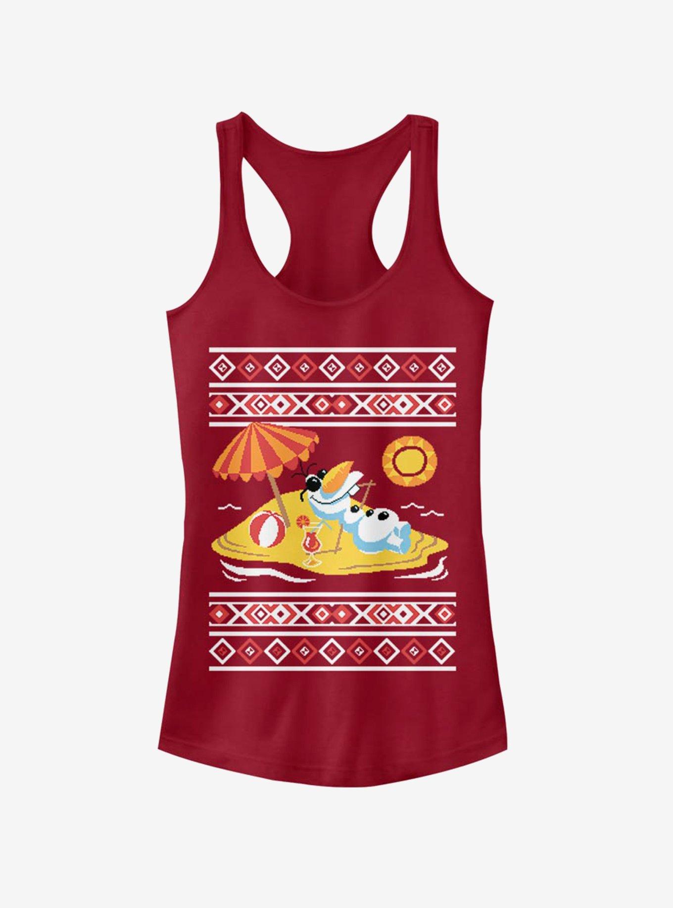 Disney Frozen Olaf Christmas Sweater Girls Tank, , hi-res