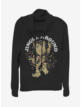 Marvel Guardins Of The Galaxy Jingle Groot Cowl Neck Long-Sleeve Girls Top, , hi-res
